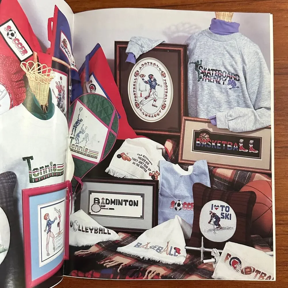 Sports Cross Stitch Pattern Book 1987